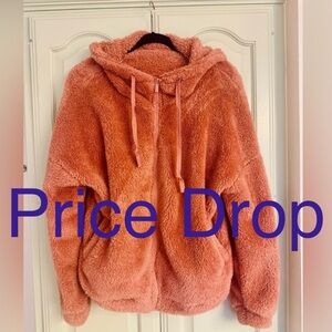 Cozy Pink Fleece Hoodie